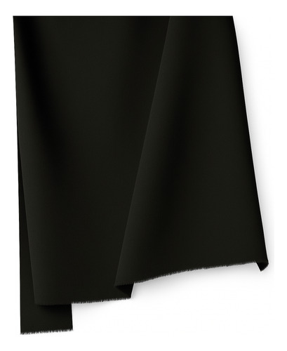 Poplin Camisero Liso Negro X 10 Metros 100% Algodón Negro Liso