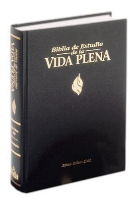 Biblia De Estudio/rvr/vida Plena/piel/negro