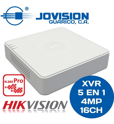 Dvr Xvr Hikvision 16ch 5en1 1520p 4mp H.265pro+