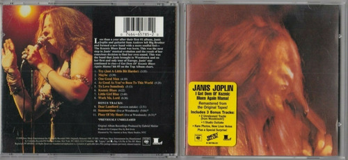 Cd Janis Joplin - I Got Dem Ol' Kozmic Blues Again Mama!