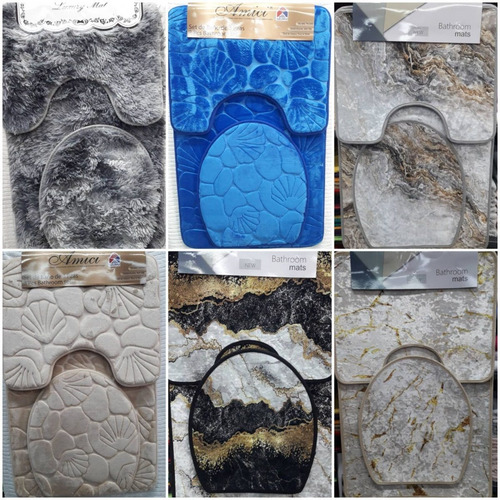 Imagen 9 de 10 de Juego De Baño Alfombrado. Set De 3 Piezas