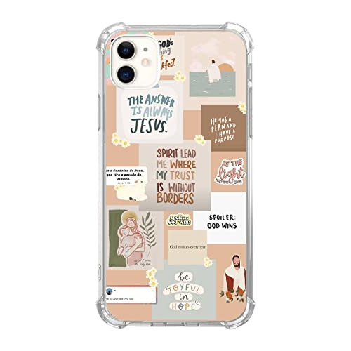 Funda Para iPhone 11 Christian Quotes Collage Silicon