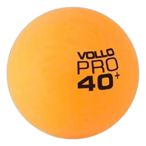 Kit Com 10 Bolas De Tênis De Mesa Vollo Laranja Ping Pong