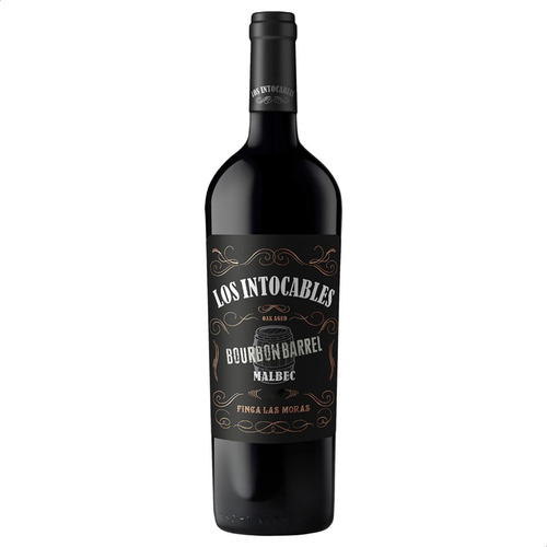 Vino Los Intocables Black Malbec 750ml Tinto - Caja X6 Unid
