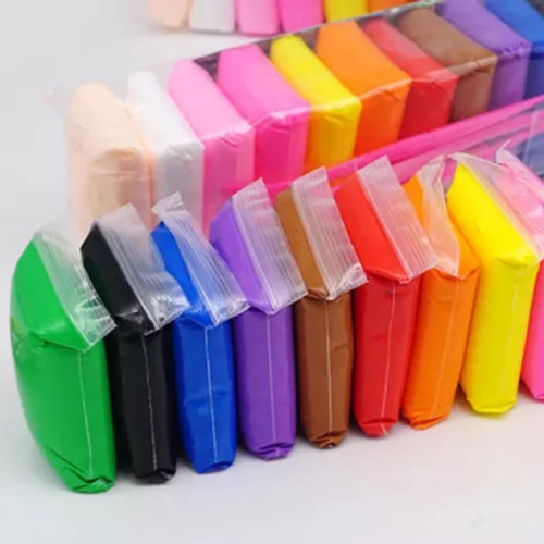 24 Masa Slime Arcilla Moldeable Más Estecas Souvenir Multicol