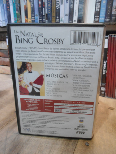 Dvd Midia Fisica - Um Natal Com Bing Crosby - Original (Usado)