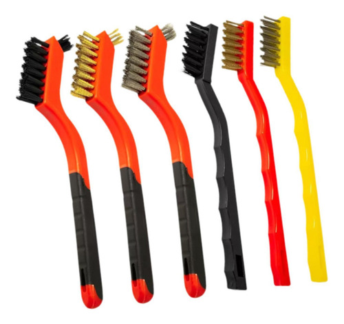 For Juego De 6 Cepillos De Alambre Multiusos Para Eliminar