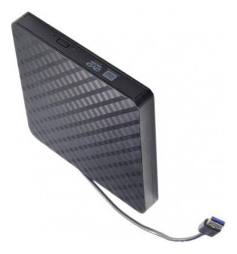Portátil Usb Dvd-rw Cd Writer Burner Reader Player Negro