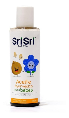 Aceite Ayurvédico Para Bebés 100ml - Coco Y Sésamo - Sri Sri