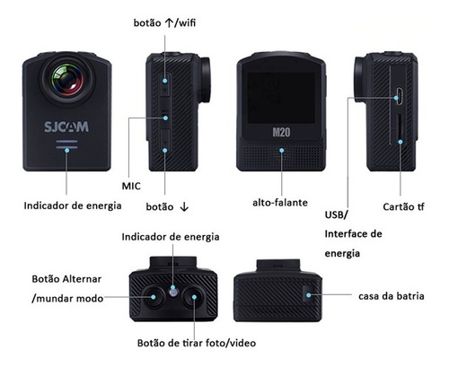 Camera Sjcam M20 Wifi Original 4k 16mp