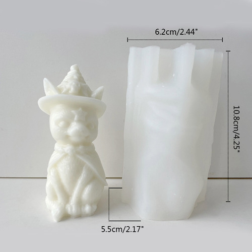 Molde De Silicona Con Forma De Vela (3 #mold) Para Decoració