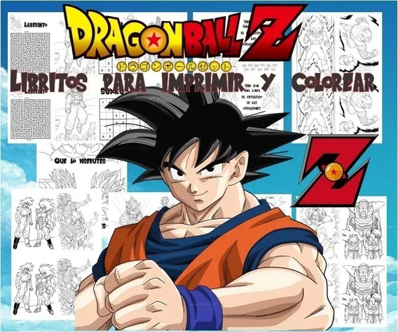 Kit Libritos Dragon Ball Z Actividades Colorear Pintar 2*1 | MercadoLibre