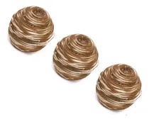 Comprar 3 Esferas Decorativas Centro Mesa Rustica Bolas Pelotas 4cm