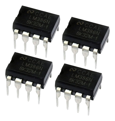 Mgsystem 4 Ic Lm386 Mono Dip8 Amplificador Audio Arduino
