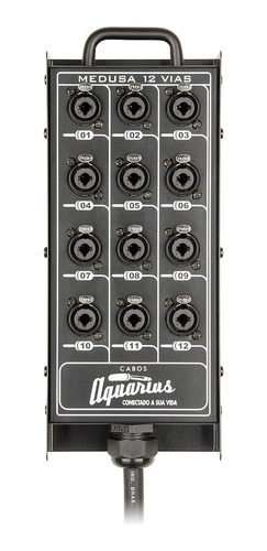 Medusa 12 Vias Montada Combo Cabos Aquarius - 10 Metros