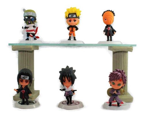 Naruto Set 6 Figuras Sasuke Gaara Itachi (animekawaii)