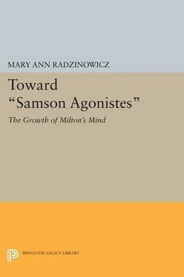 Libro Toward Samson Agonistes - Mary Ann Radzinowicz