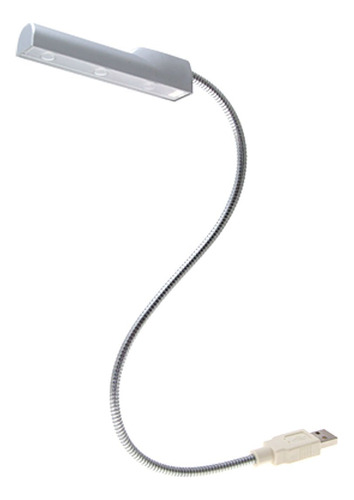 Qtqgoitem Flex Cuello Pc Lampara Portatil 3 Led Blanco Luz