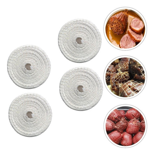 4 Rollos De Malla For Carne Algodón Jamón Calcetín Elástico