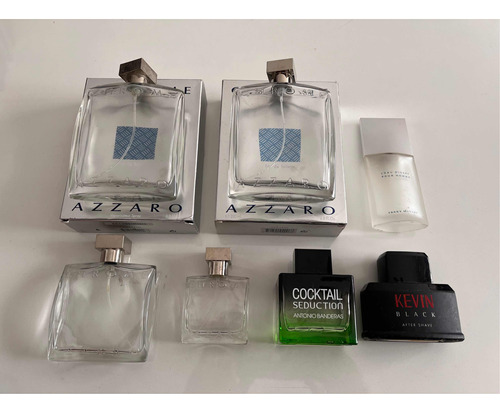 Lote De 8 Frascos De Perfumes Importados Vacíos