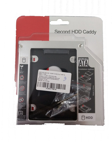 Adaptador Caddy  Hd Ou Ssd Sata Notebook Drive Dvd  9mm