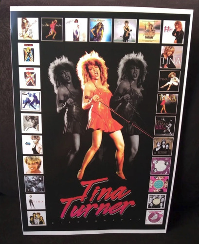 Poster Tina Turner Turns Vinil Queen Rough Private Dancer 