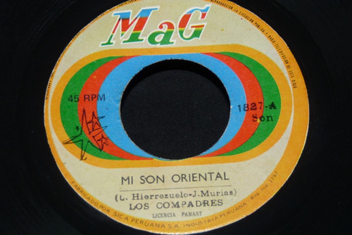 Jch- Los Compadres Mi Son Oriental Guaracha Son 45 Rpm