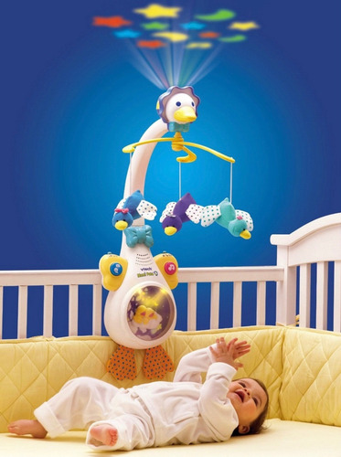 Movil Mami Pata Proyector Y Grabador Vtech Maternelle Blanco Mamá Pata (Usado)