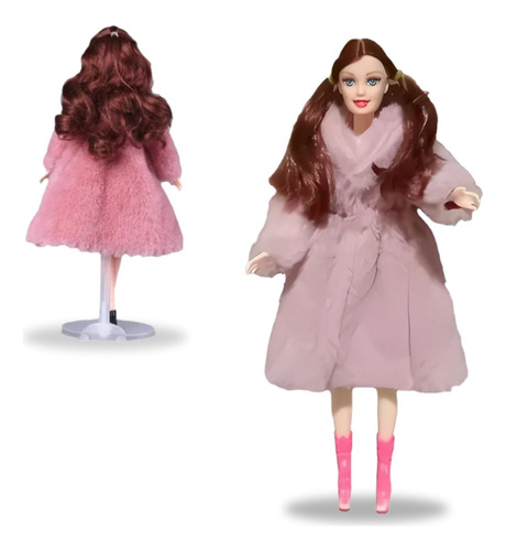 Kit Boneca Princesa Ruiva C/casaco 6 Lindos Vestidos De Gala