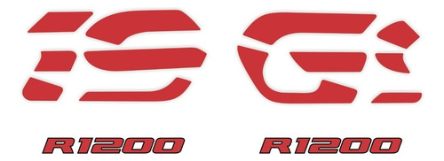 Kit Emblema Adesivo Compatível Bmw R1200 Gs 2017 Verde Cor PADRÃO