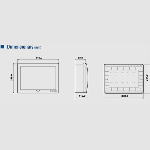Quadro De Sistema Vdi De Embutir 30pb - Branco - Soprano
