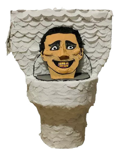 Piñata Skibidi Toilet Artesanal Para Fiestas Cumpleaños