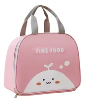 Comprar Bolso Lunchera Infantil Térmica Vianda Escolar Bebes Niños Rosa Bolso Lunchera Caritas