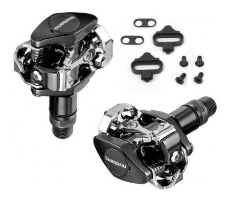 Imagen 2 de 2 de Pedales Mtb Shimano Pd-m505 Xc Negro/trabas + Envio Gratis