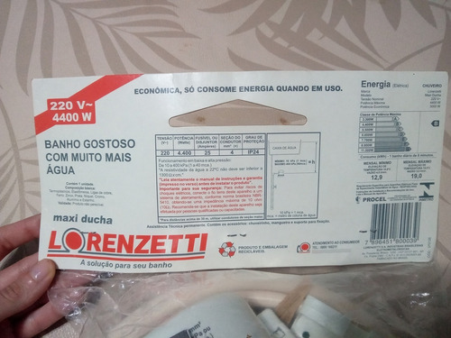 Ducha Electrica Lorenzatti. Con Todos Sus Accesorios Blanco 220 W (Usado)