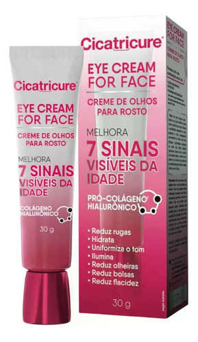 Kit Cicatricure Eye Cream For Face Com 6 Caixas De 30g Cada