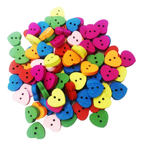 2 X 100 Piezas De Botones Artesanales De De Amor, Botones