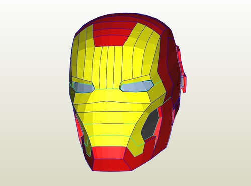 Planos Casco Iron Man Para Lámpara De Pared / Marvel Disney