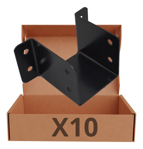 Caja Fijación Tirante Madera 3x3 Entrepiso X 10