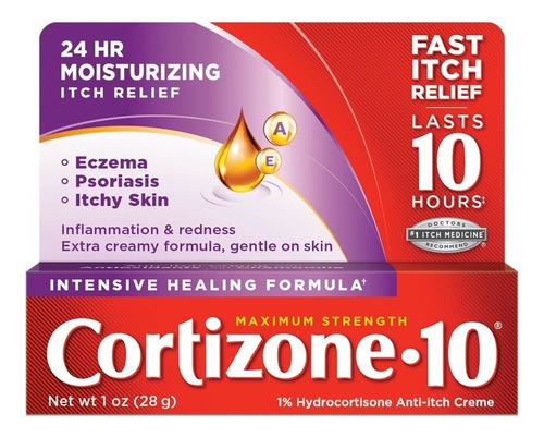 Cortizone 10 Crema Intensive Healing Hidrocortisona 28gr Tipo De Piel Natural