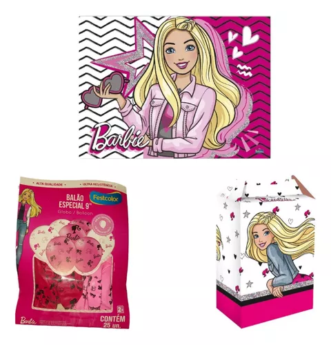 Barbie bexiga  Compre Produtos Personalizados no Elo7