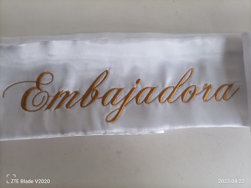 Bandas Bordadas Para Egresados ,reina Rey, Princesa, Etc