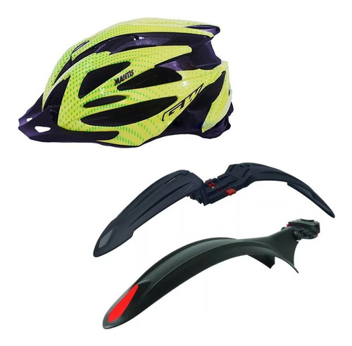 Casco Gw Mantis Bicicleta Ciclismo + Guardabarros Mtb