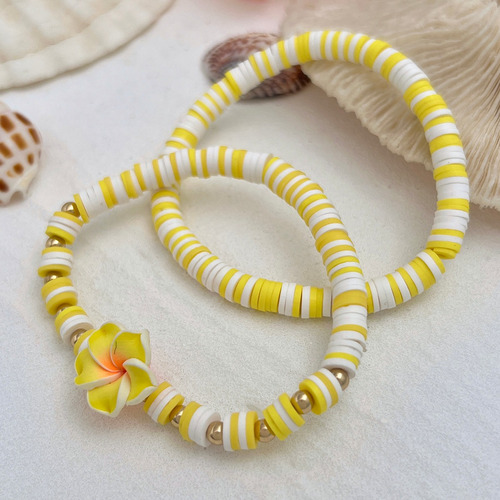 Pulseras Elásticas Y2k Sweet Flower Para Mujer, Joyas De Ver