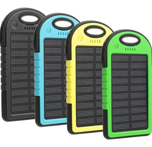 Imagen 2 de 3 de Cargador Bateria Panel Solar Power Bank 5000 Mha , Linterna.