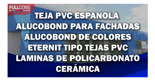 Imagen 1 de 9 de Alucobond - Teja Española Laminas De Policarbonato Cerámica