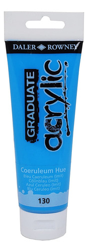 Tinta Acrilica Daler Rowney Graduate 120ml Cor 130 Cerulean Blue