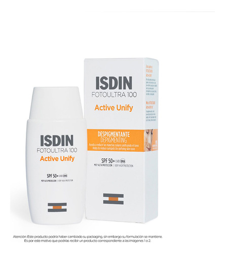 Protector Solar Isdin Fotoultra Active Unify Spf50+ 50ml