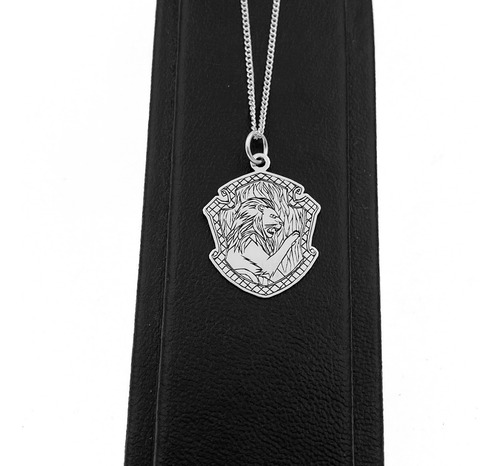 Dije Y Cadena Gryffindor Harry Potter Plata 925 Con Envio