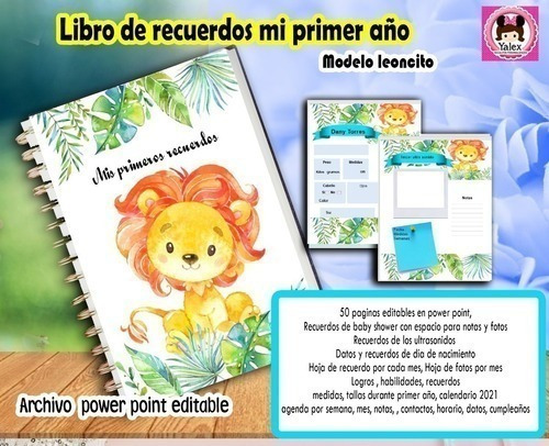 Kit Imprimible Álbum Mis Recuerdos Bebé Editable